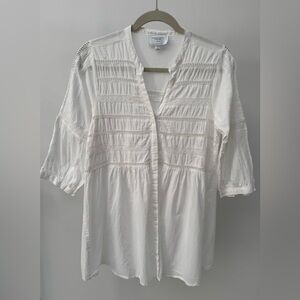 Romeo & Juliet Couture White Beach‎ Coverup, Size S